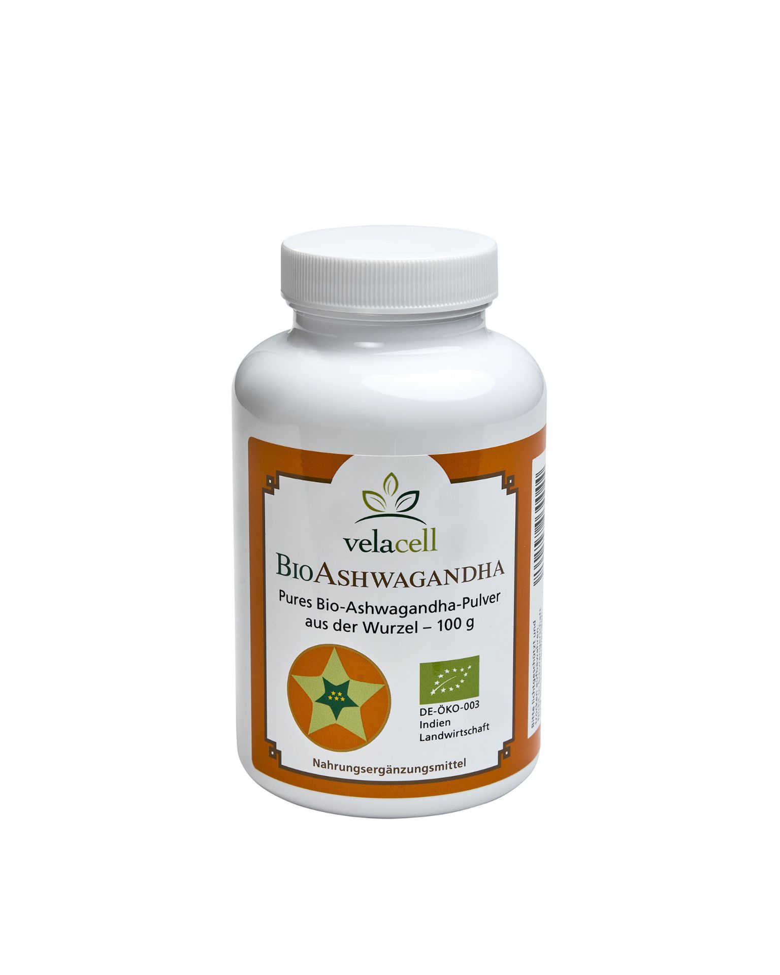VelaGan BIO Ashwagandha Pulver 100g